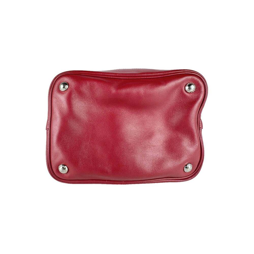 PRADA Red Leather Shoulder Bag - Picture 4 of 14